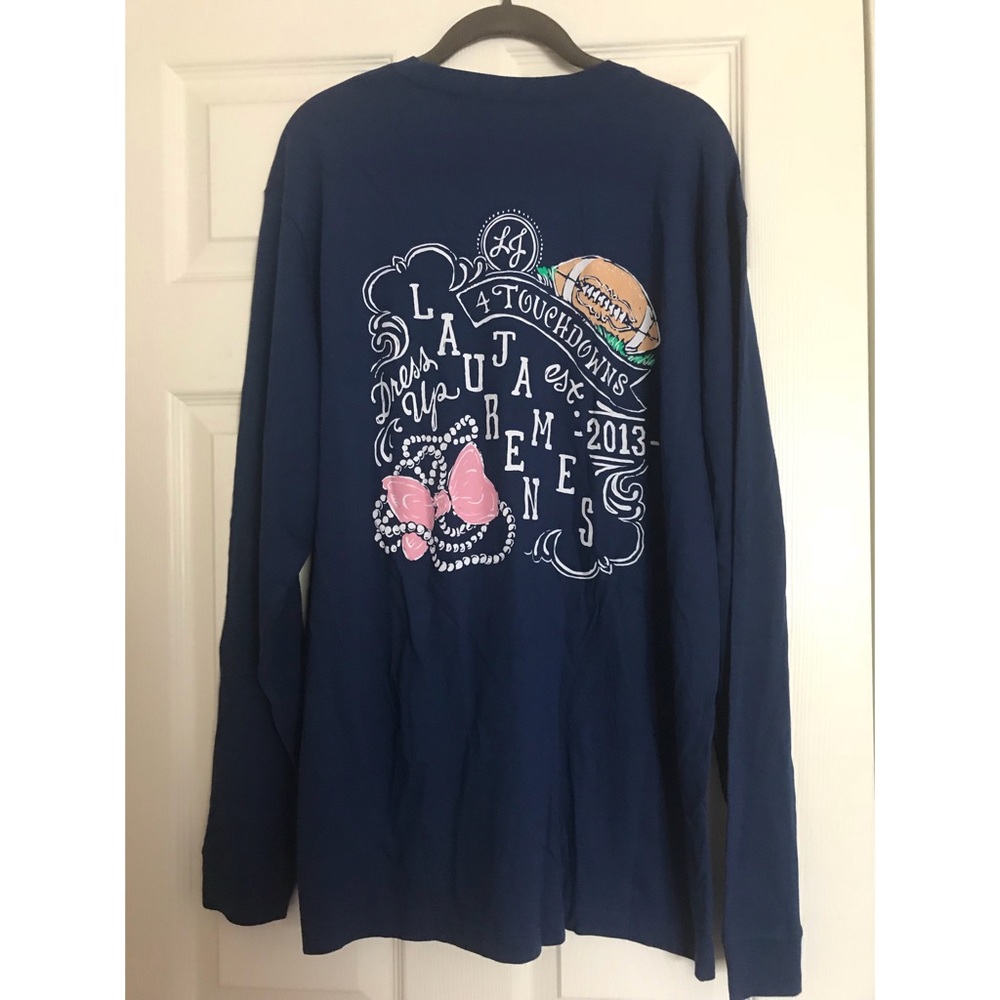 NWT Lauren James Sweet Tee - Dress Up Touchdowns